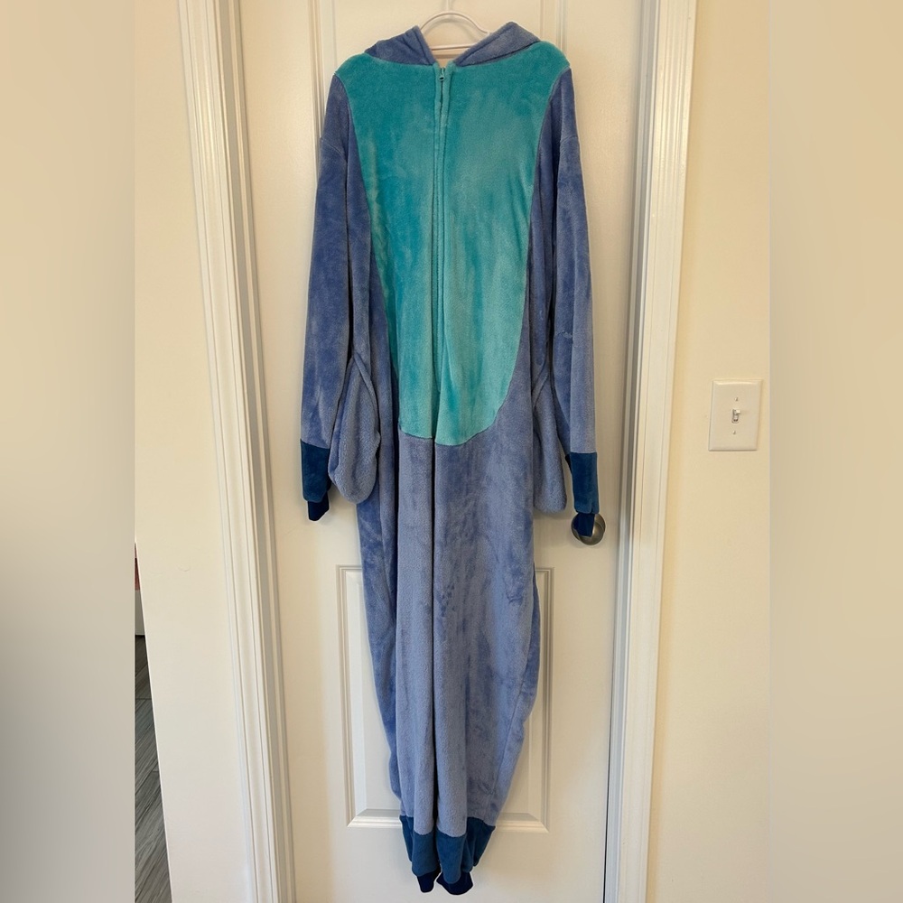 Stitch Hooded Plush Unisex One Piece Pajama Costume XL